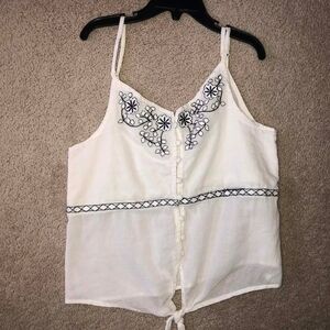Chelsea & Violet White Embroidered Camisole